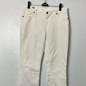 Citizens Of Humanity Cream Flare Low Waist Stretch  Bootcut Jeans • Size 28